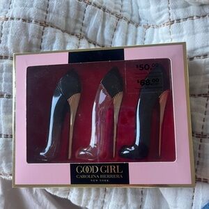 Carolina Herrera Good Girl Black and Gold Stiletto Set